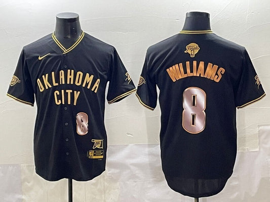 Oklahoma City Thunder #8 Jalen Williams nba Collaboration Style 1