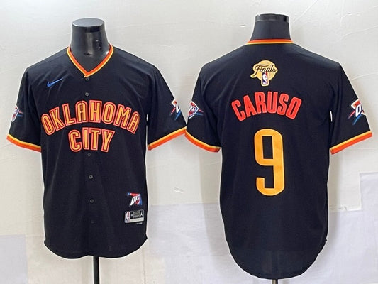 Oklahoma City Thunder #9 Alex Caruso nba Collaboration Style 5