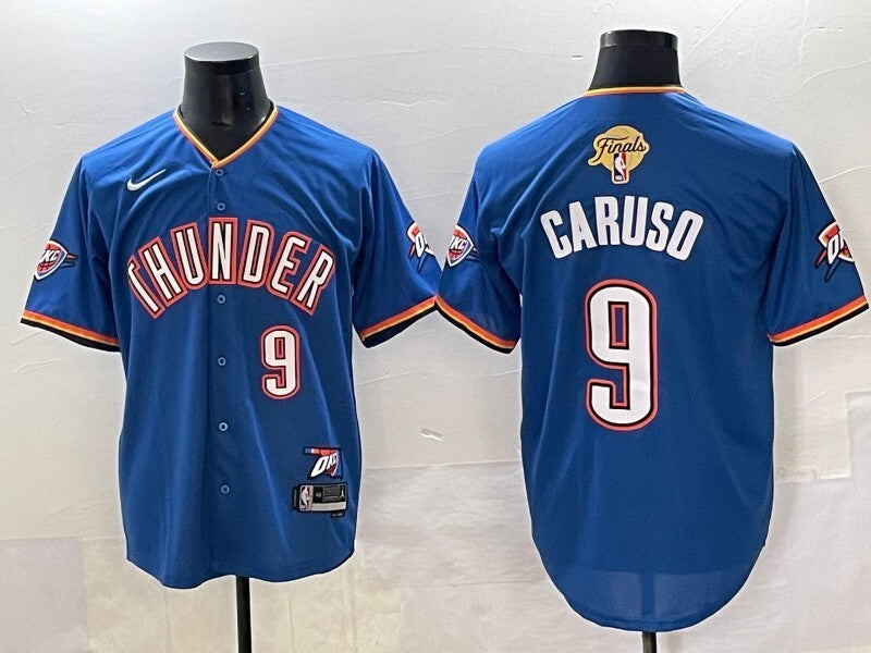 Oklahoma City Thunder #9 Alex Caruso nba Collaboration Style 7