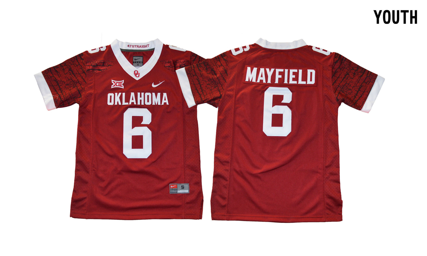 Oklahoma Sooners 6 Youth Red