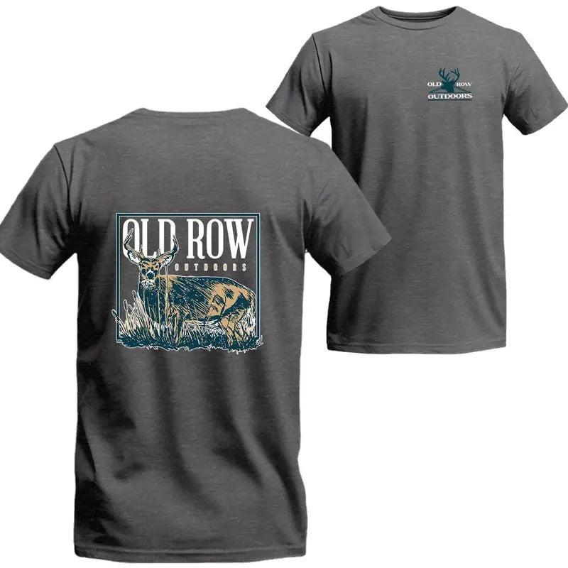 Old Row Outdoors Trophy Buck Graphic 2Sides T-shirt, Versatile Fashion Choices For Men And Women TOP MENSWEAR, shirt trend
