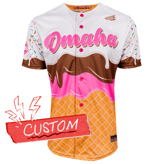 Omaha World Series Baseball Jersey *CUSTOM* (Ice Cream)