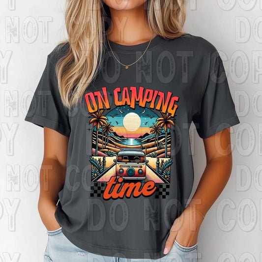 On Camping Time DTF Transfers - THIS IS NOT A SHIRT Hoodie, Sweatshirt | InkThreadWorks.com