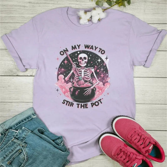 On My Way To Stir The Pot Graphic T-shirt
