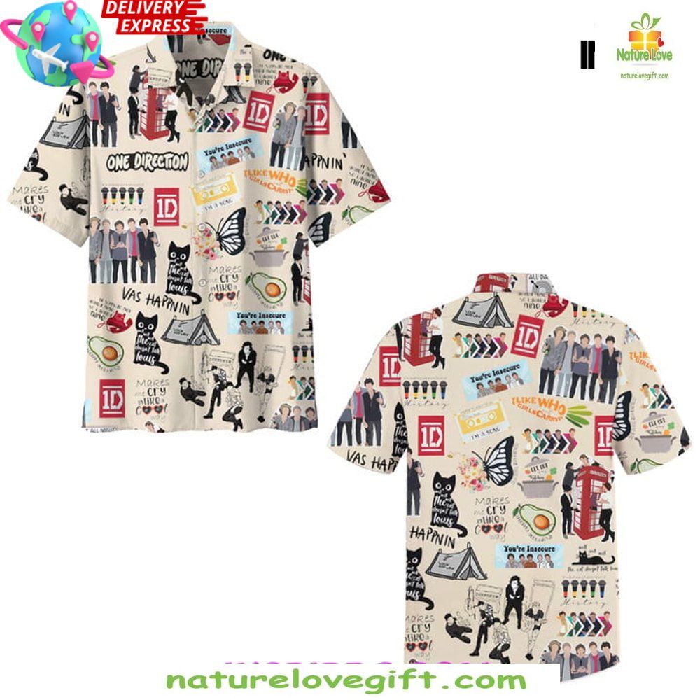 One Direction Hawaiian Shirt Limited Edition Pop Band Merch