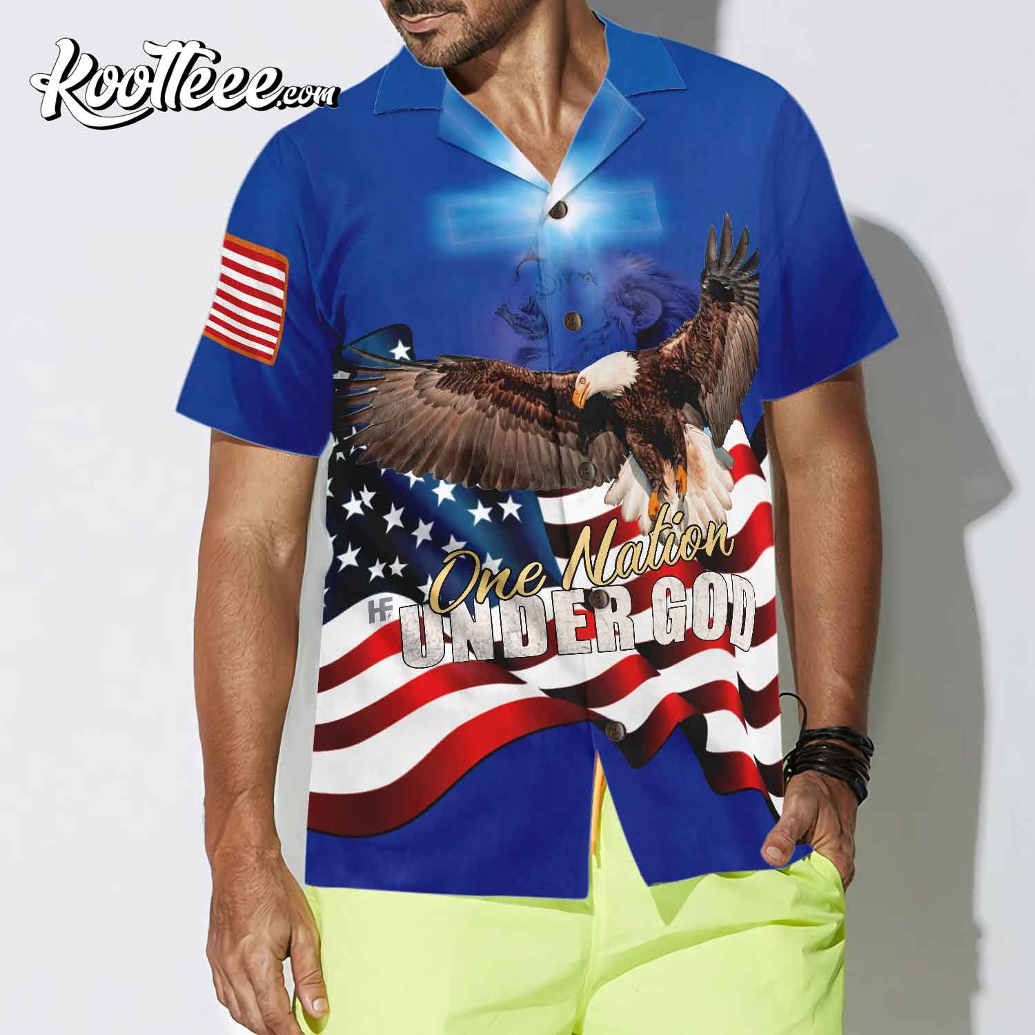 One Nation Under God V2 Hawaiian Shirt