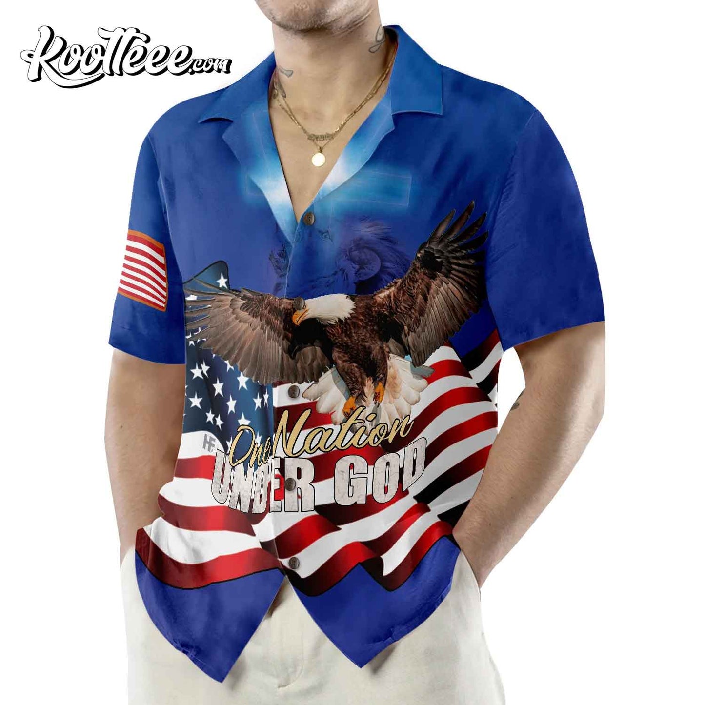 One Nation Under God V2 Hawaiian Shirt