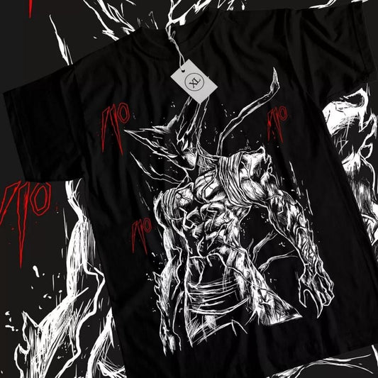 One Punch Man Anime T-Shirt & Sweatshirt, Monster Garou Graphic Tee, Anime Manga Lover Gifts Ball Cotton Dragon Menswear Top Canvas Classics Planet