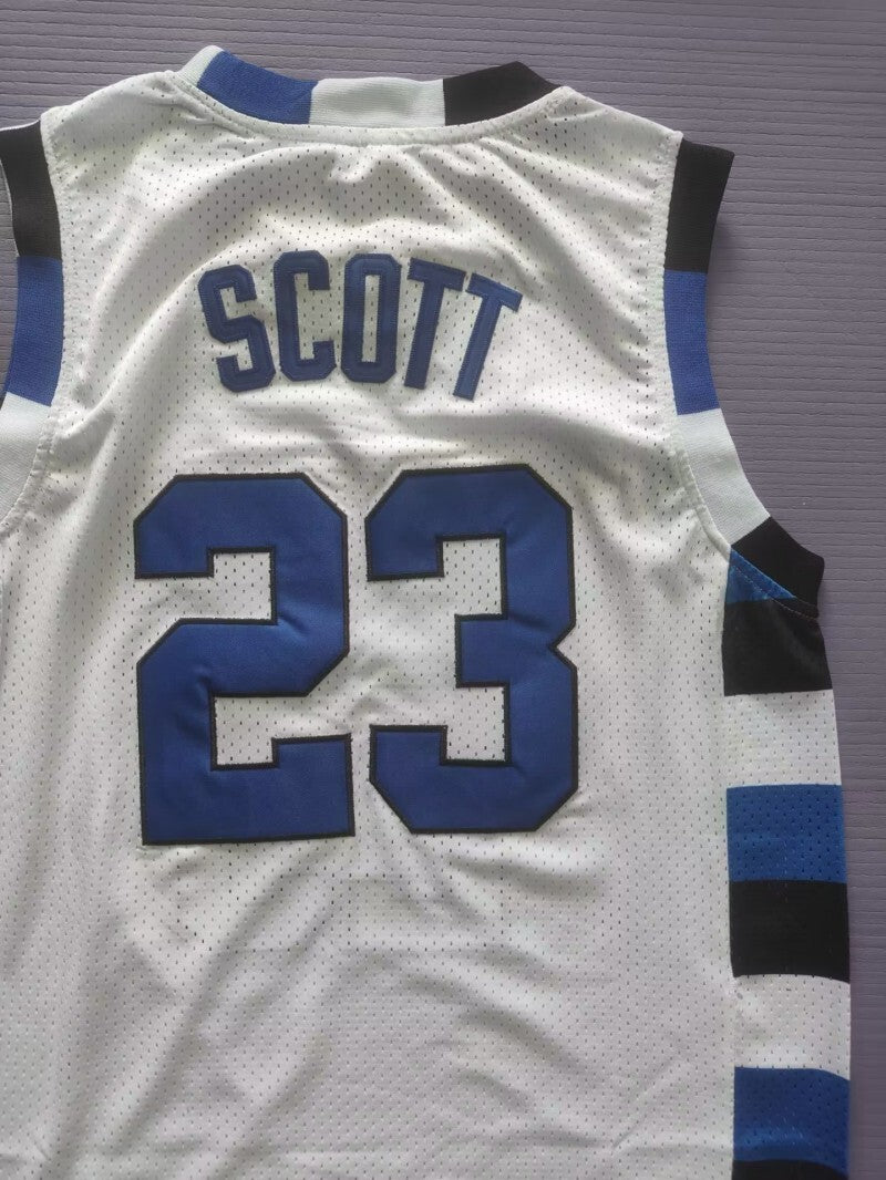 One Tree Hill Ravens #23 Nathan Scott Basketball 23 White Jersey Basketball Style 1