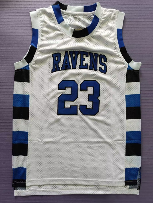One Tree Hill Ravens #23 Nathan Scott Basketball 23 White Jersey Basketball Style 4