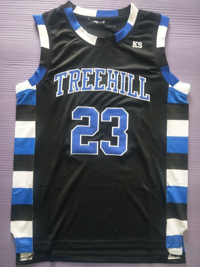 One Tree Hill Ravens #23 Nathan Scott Basketball 23 # Black Jersey Basketball Style 4