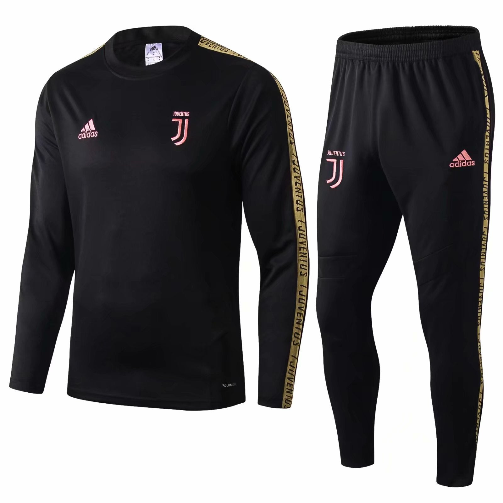 Oneck Juventus 1920 Black with Pink Logo Gold Sleeve Characeter 1