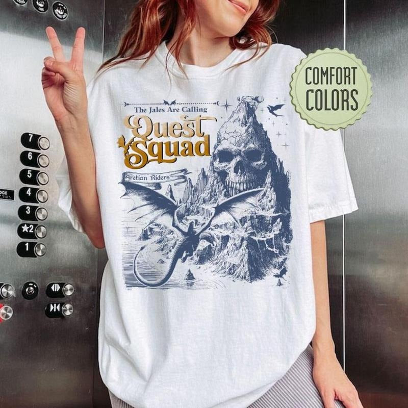 Onyx Storm Brave The Dark Shirt, Dragon Lover Shirt, Quest Squad Aretian Riders, Book Lover Sweatshirt, Fourth Wing...