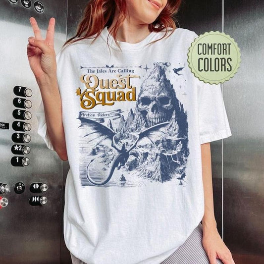 Onyx Storm Brave The Dark Shirt, Dragon Lover Shirt, Quest Squad Aretian Riders, Book Lover Sweatshirt, Fourth Wing...