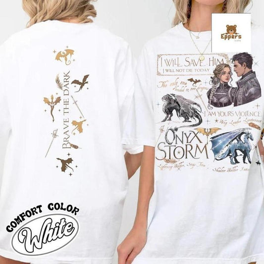 Onyx Storm Shirt, In My Onyx Storm Era Shirt, Basgiath War College Shirt, Fourth Wing Shirt, Bookish Lover Gift, Classic Fashion