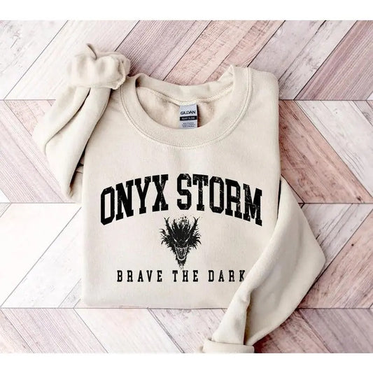 Onyx Storm Sweatshirt, Fourth Wing Sweatshirt, Dragon Rider Sweatshirt, Iron Flame Merch, Bookish Sweatshirt T-Shirts, Hoodie