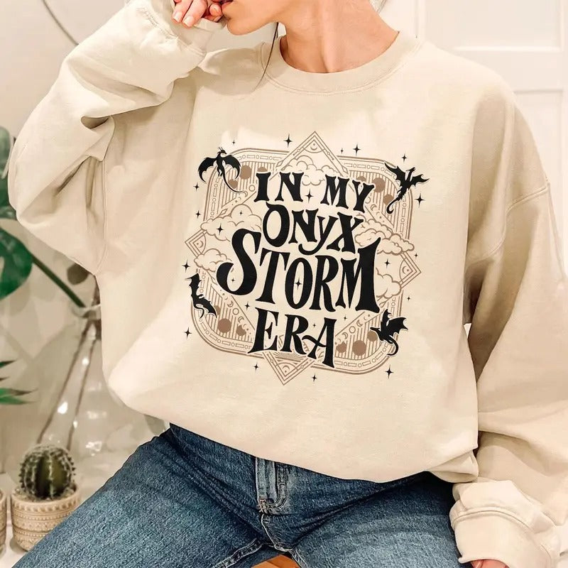 Onyx Storm Tshirt Sweatshirt, Fourth Wing Merch, Basgiath War College Tshirt, Xaden Riorson Fan, The Empyrean Series,...