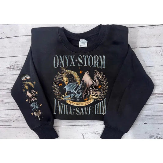 Onyx Storm sweatshirt, Fourth Wing Series Sweatshirt, Dragon Rider, Bookish Tee Gift For Book Lover, Fantasy Book,...