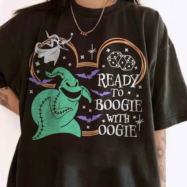 Oogie Boogie Bash 2024 Ready to Boogie with Oogie Shirt, Nightmare Before Christmas Tee, Parks land Halloween Party Gift...