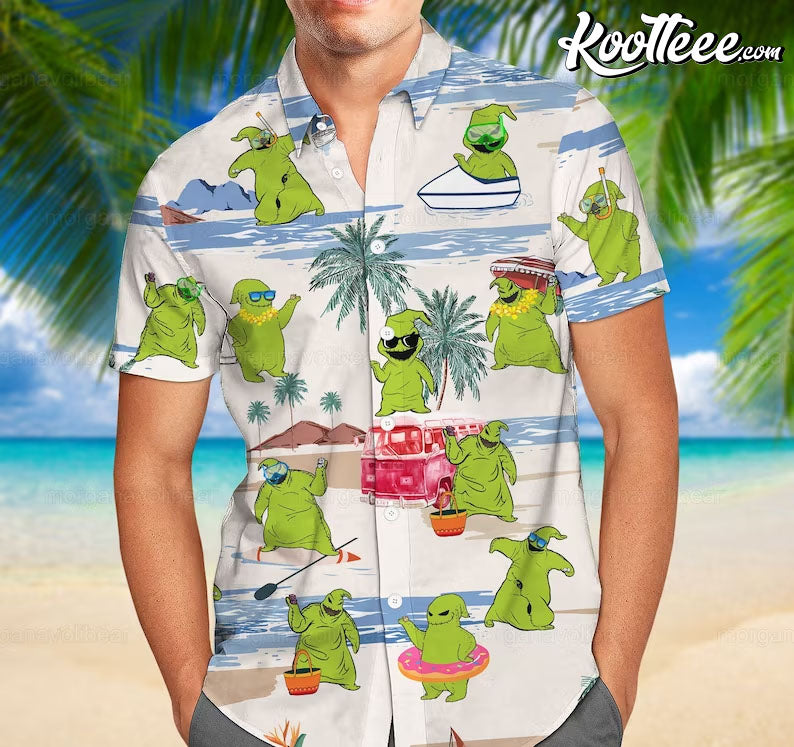 Oogie Boogie Hawaiian Shirt And Shorts