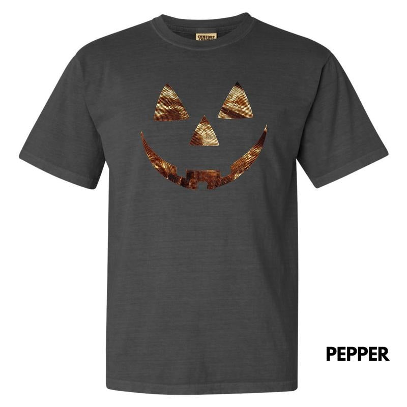 Orange SPANGLED Jack O' Lantern Comfort Colors T-Shirt Hoodie, Sweatshirt | InkThreadWorks.com