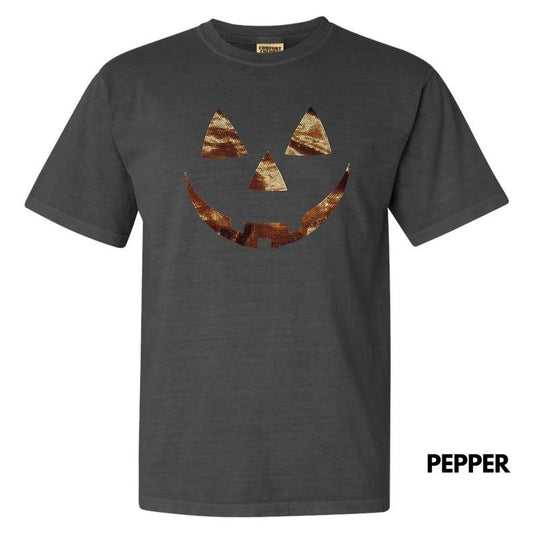 Orange SPANGLED Jack O' Lantern Comfort Colors T-Shirt Hoodie, Sweatshirt | InkThreadWorks.com