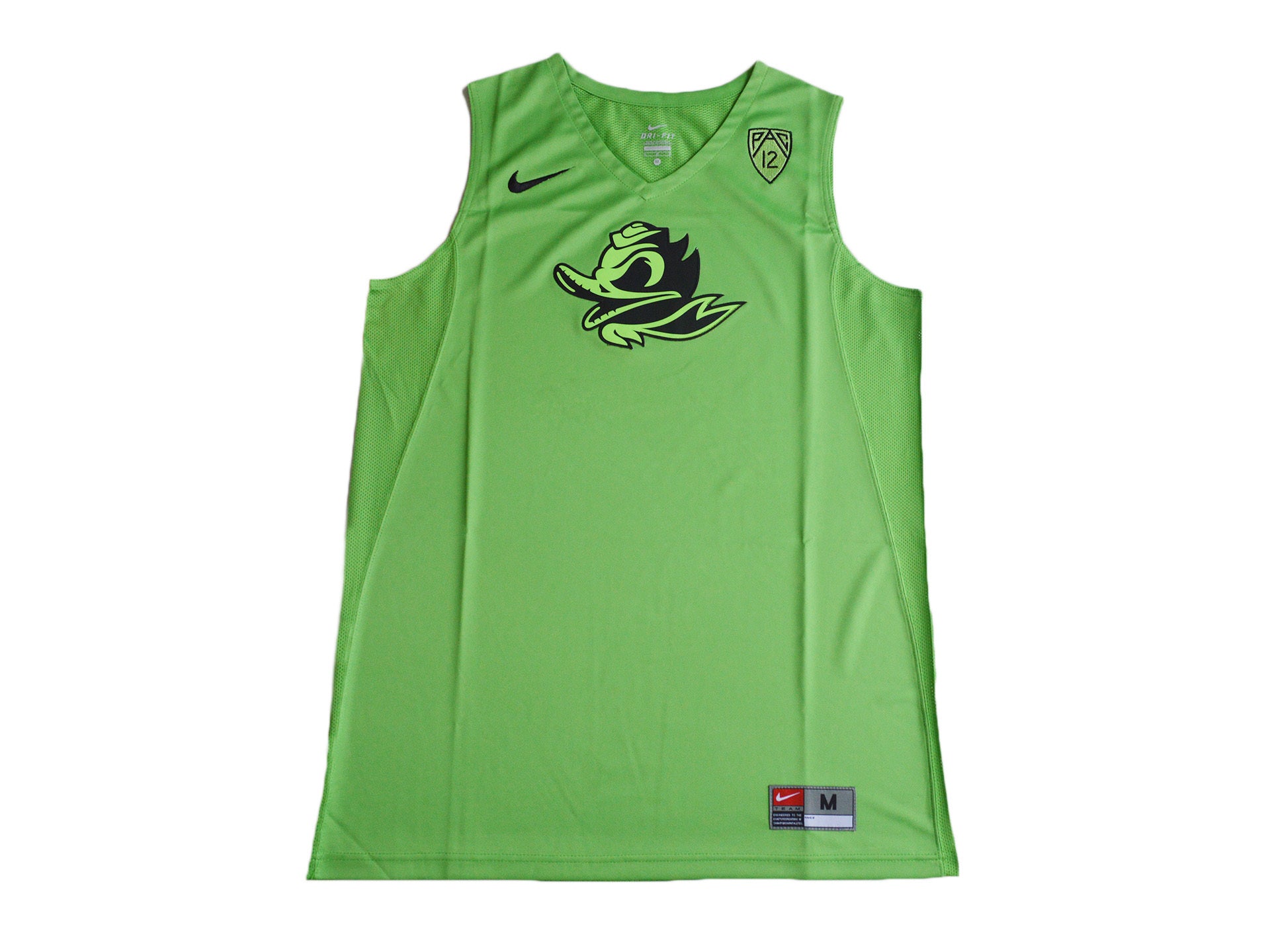 Oregon Basketball Neon Green Front