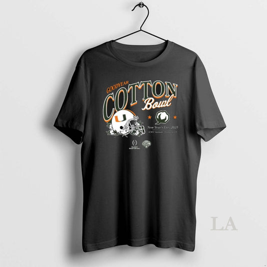 Original 2025 Cotton Bowl Miami Canes Helmet Bound T-Shirts, Hoodie, Sweatshirt | InkThreadWorks.com