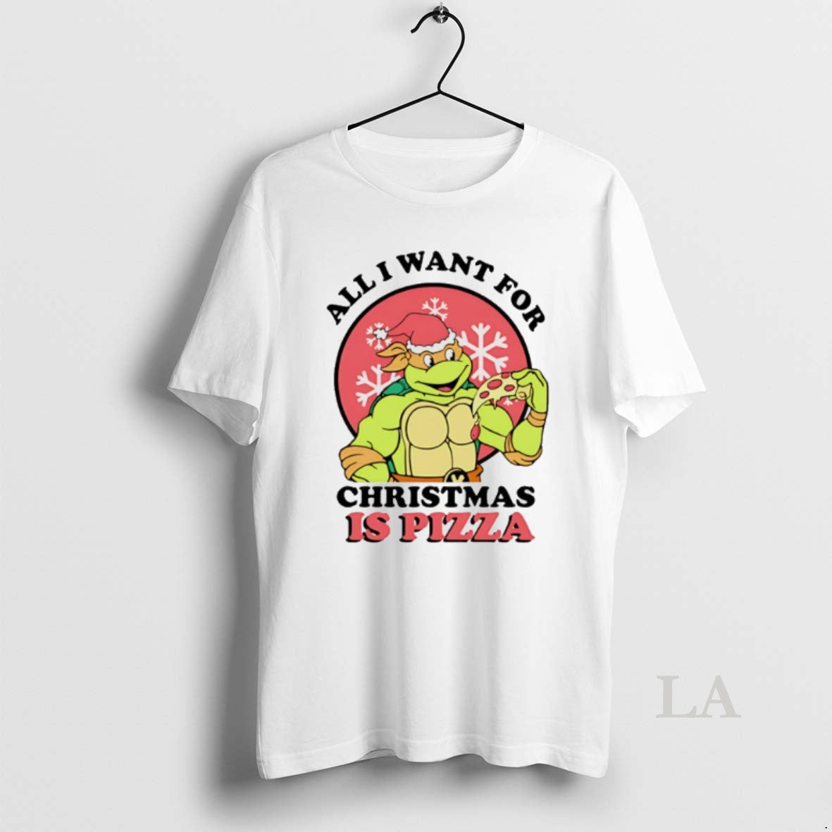 Original All I Want For Christmas Is Pizza Turtle T-Shirts, Hoodie, Sweatshirt | InkThreadWorks.com