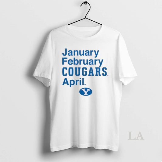 Original Byu Basketball January February Cougars April T-Shirts, Hoodie, Sweatshirt | InkThreadWorks.com