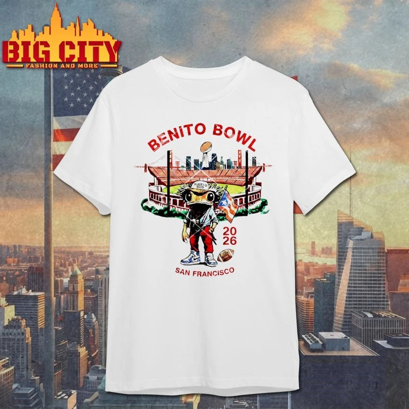 Original Bad Bunny Football Benito Bowl 2026 San Francisco T-Shirt