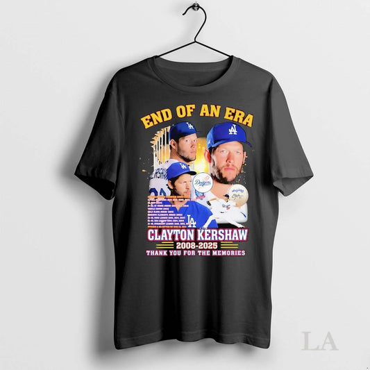 Original Clayton Kershaw End Of An Era 2008 2025 Thank You For The Memories