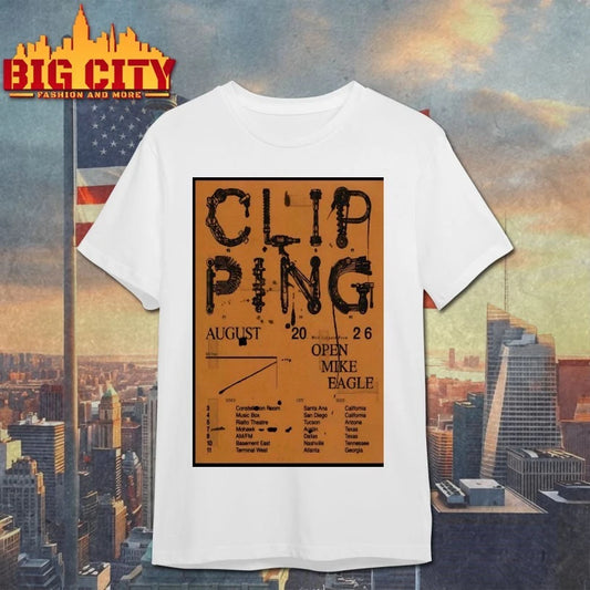 Original Clipping August 2026 Tour Poster T-Shirt