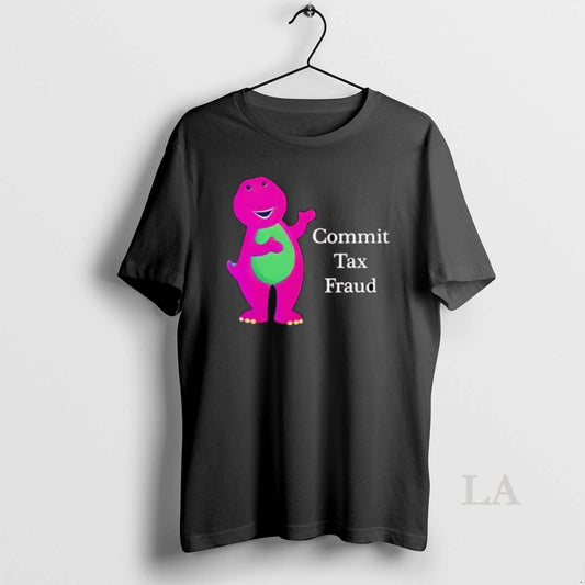 Original Commit Tax Fraud Barney Cute T-Shirts, Hoodie, Sweatshirt | InkThreadWorks.com