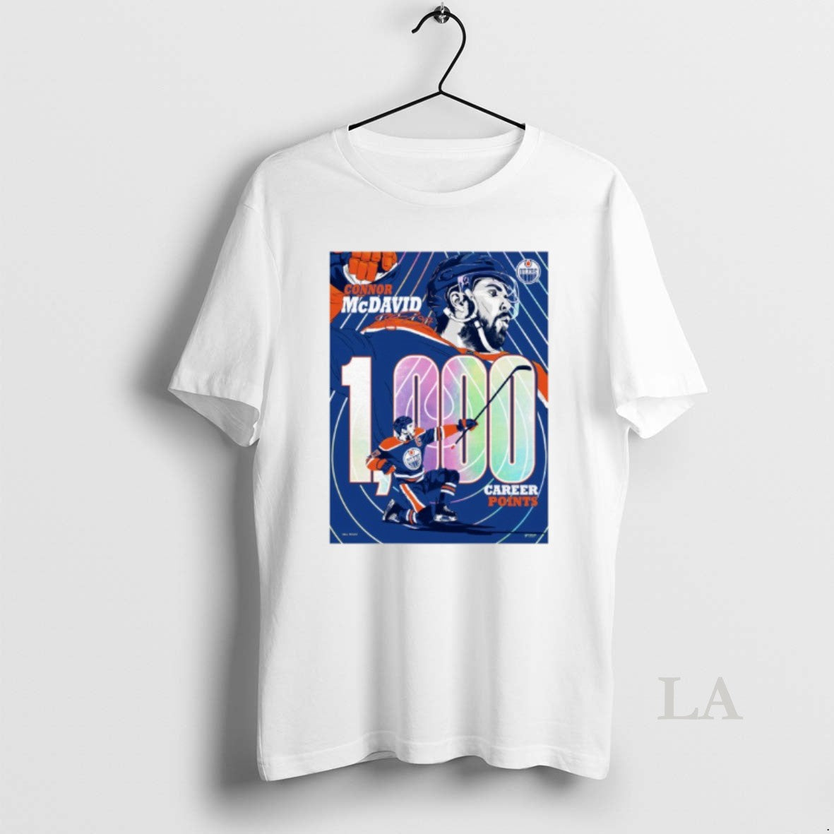 Original Connor Mcdavid Edmonton Oilers 1000 Career Nhl Points Milestone T-Shirts, Hoodie, Sweatshirt | InkThreadWorks.com