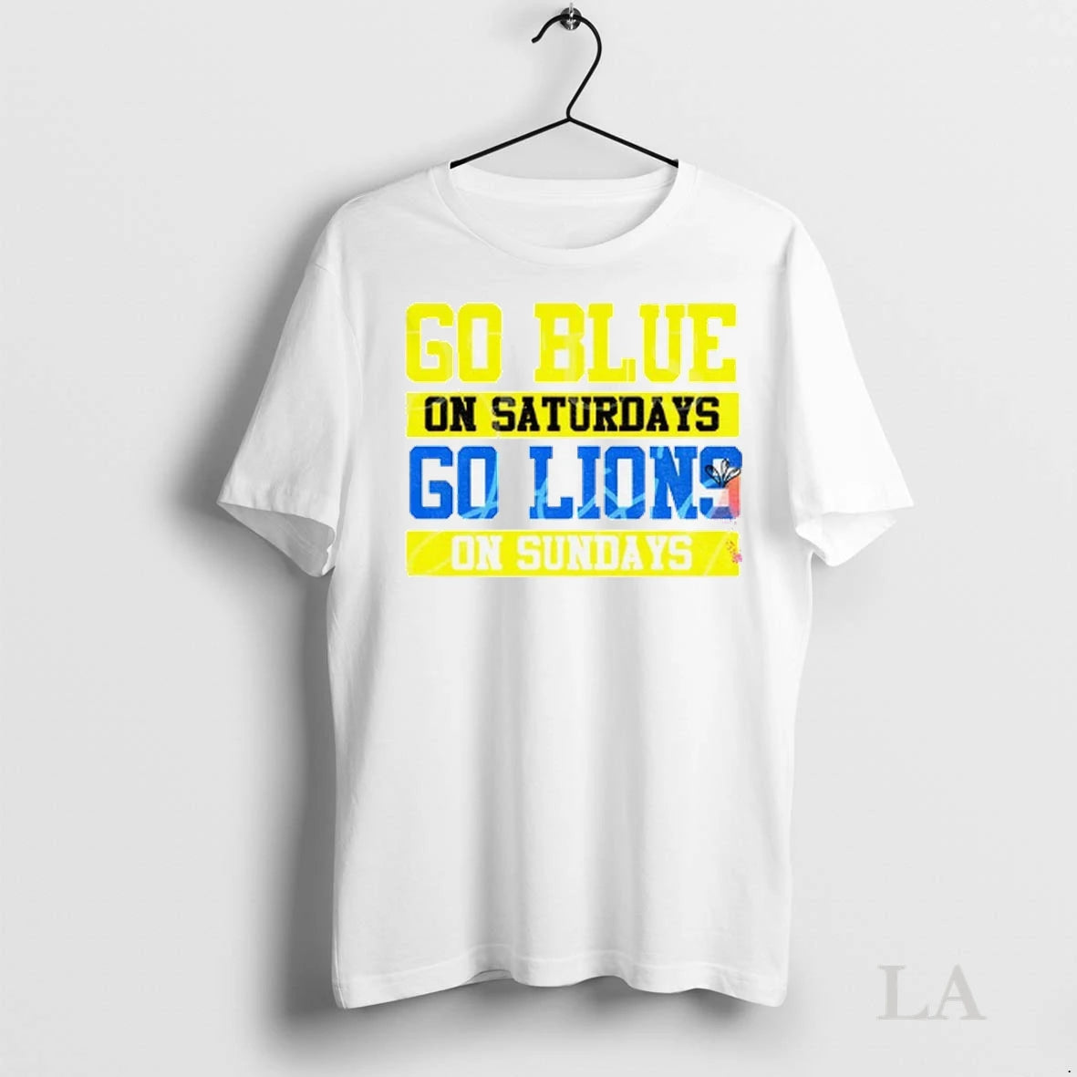 Original Detroit Lions Go Blue On Saturdays Go Lions On Sundays