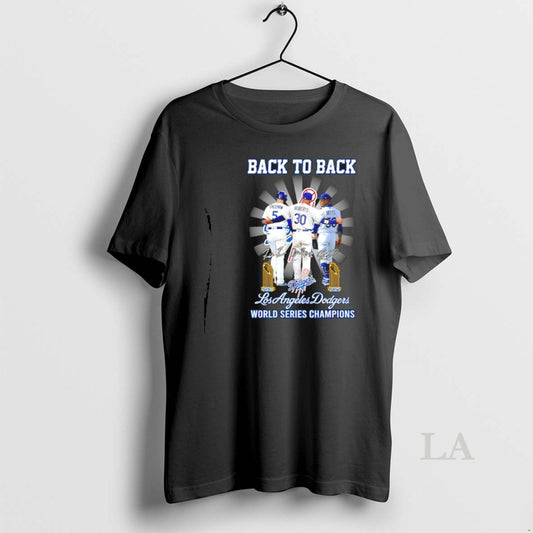 Original Dodgers Freeman Roberts And Betts Back To Back 24 25 World Series Champions Signatures T-Shirts, Hoodie, Sweatshirt