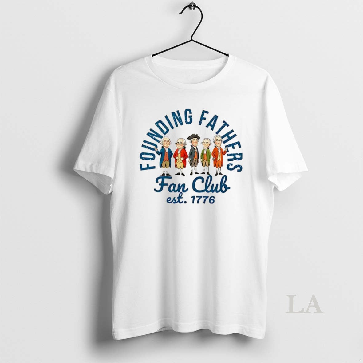 Original Founding Fathers Fan Club Est 1776 Cartoon T-Shirts, Hoodie, Sweatshirt | InkThreadWorks.com