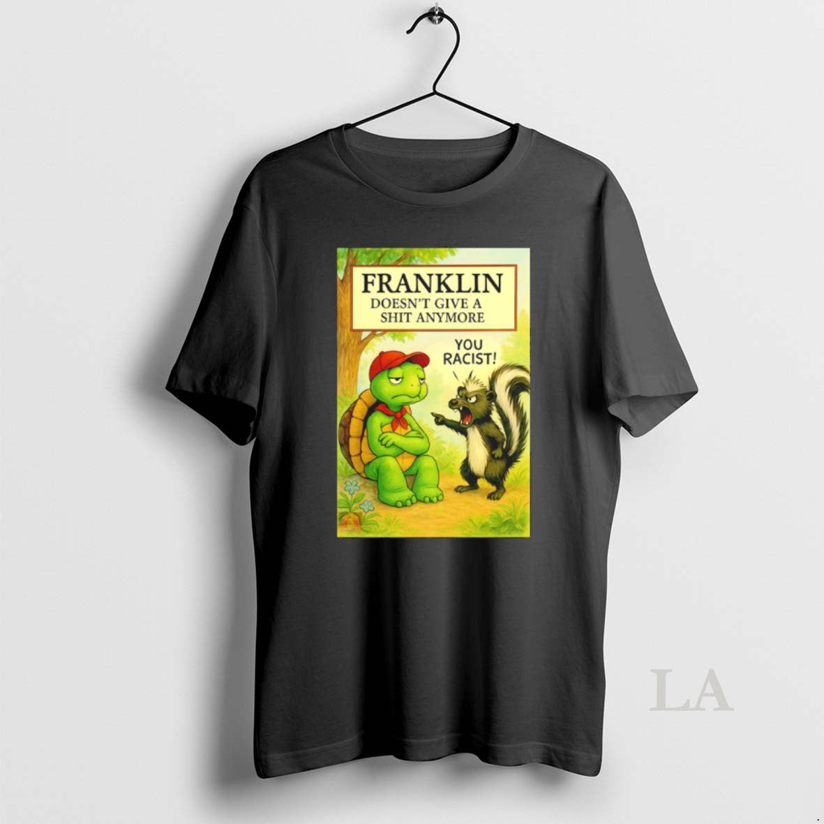Original Franklin Doesnt Give A Shit Anymore You Racist T-Shirts, Hoodie, Sweatshirt | InkThreadWorks.com