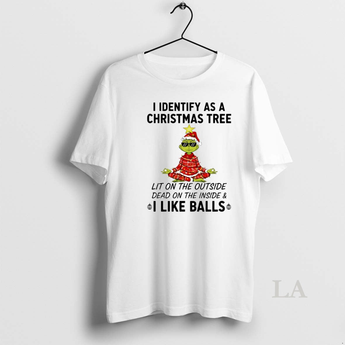 Original Grinch I Identify As A Christmas Tree Lit On The Outside Dead On The T-Shirts, Hoodie, Sweatshirt