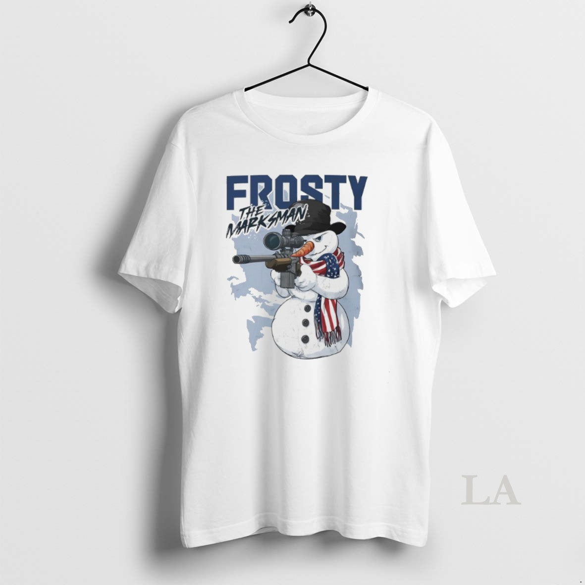 Original Gun Snowman Frosty The Marksman T-Shirts, Hoodie, Sweatshirt | InkThreadWorks.com