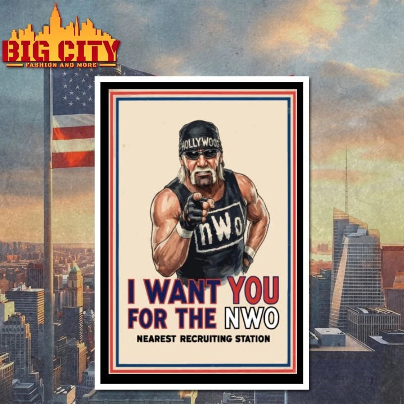 Original I Want You to Join the NWO – Wrestling poster shirt