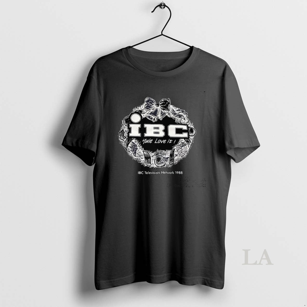 Original Ibc Yule Love It Television Network 1988 Christmas Wreath T-Shirts, Hoodie, Sweatshirt | InkThreadWorks.com