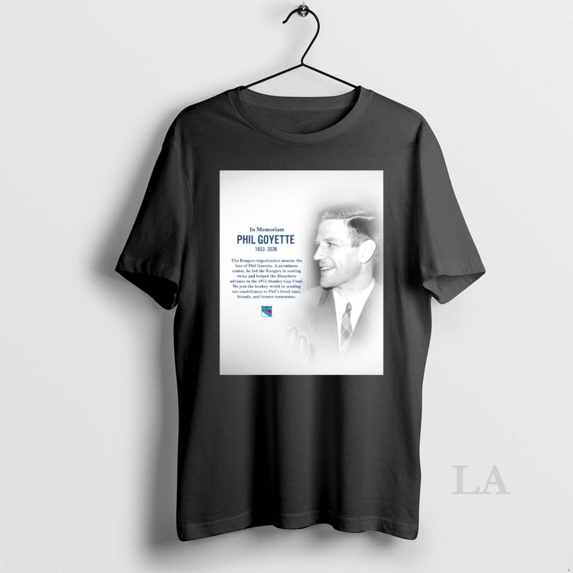Original In Memoriam Phil Goyette 1933 2026 New York Rangers T-Shirts, Hoodie, Sweatshirt | InkThreadWorks.com