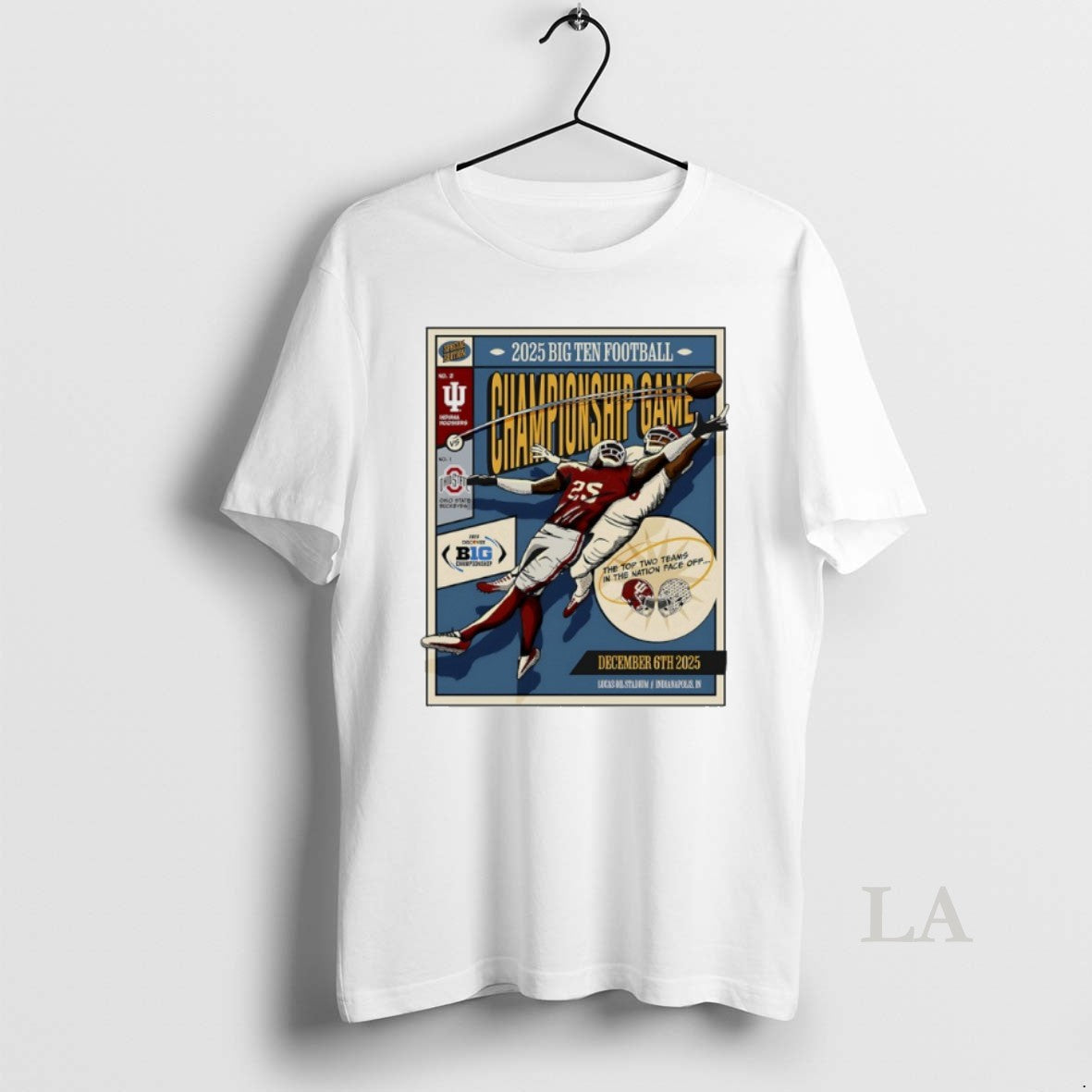 Original Indiana Football 2025 Big Ten Football Championship Game Vintage T-Shirts, Hoodie, Sweatshirt | InkThreadWorks.com
