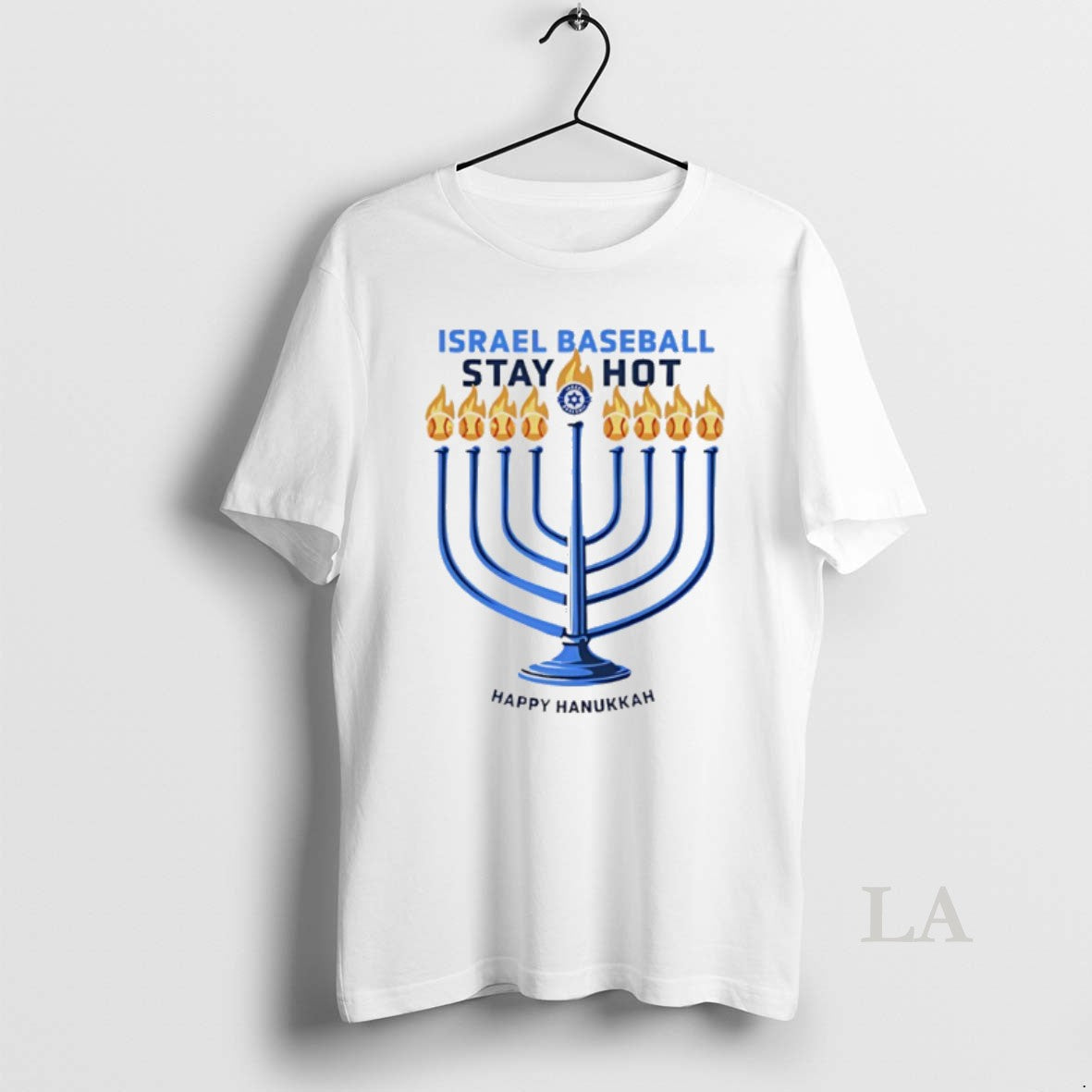 Original Israel Baseball Stay Hot Happy Hanukkah T-Shirts, Hoodie, Sweatshirt | InkThreadWorks.com
