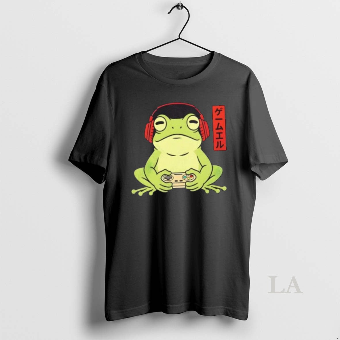 Original Japanese Gamer Frog Art Funny Vintage Gaming T-Shirts, Hoodie, Sweatshirt | InkThreadWorks.com