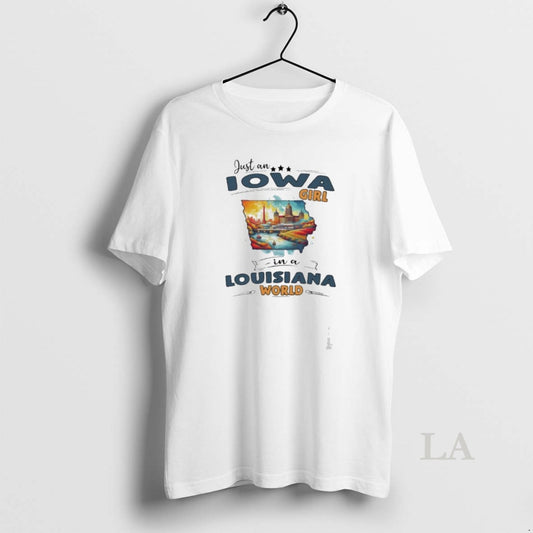 Original Just An Iowa Girl In A Louisiana World Retro