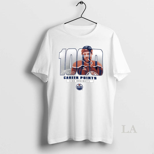 Original Leon Draisaitl Edmonton Oilers 1000 Career Points Legacy Circle T-Shirts, Hoodie, Sweatshirt | InkThreadWorks.com