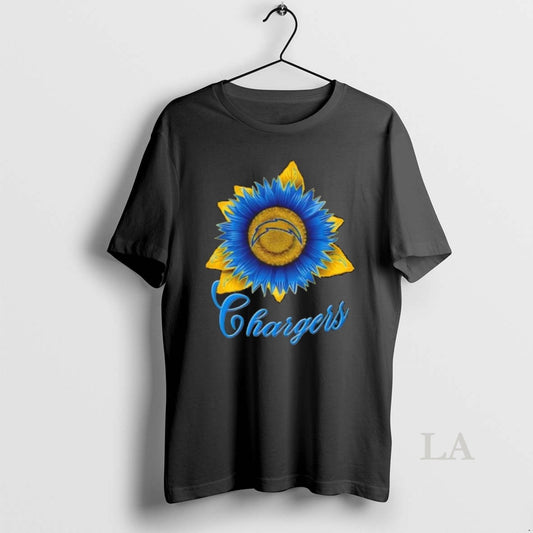 Original Los Angeles Chargers Football X Sunflower Graphic T-Shirts, Hoodie, Sweatshirt | InkThreadWorks.com